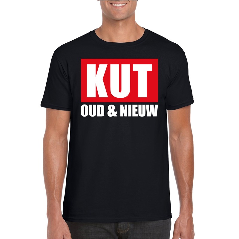Foute oud en nieuw t-shirt kut oud en nieuw zwart voor heren 2XL -
