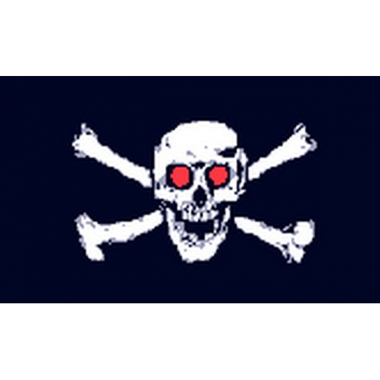 Piratenvlag Jolly roger eyes -