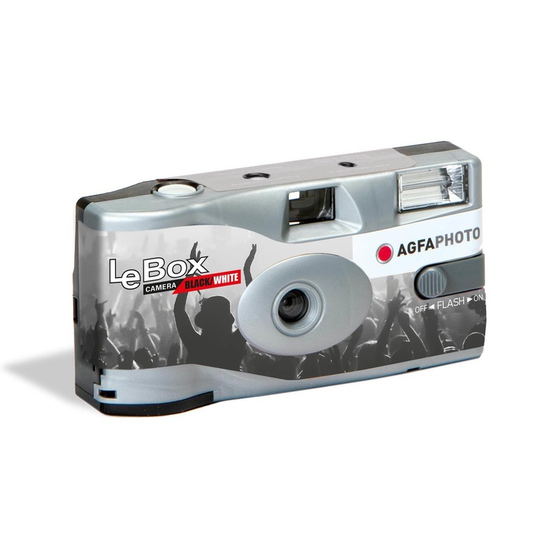 Wegwerp camera met flitser voor 36 zwart/wit fotos -