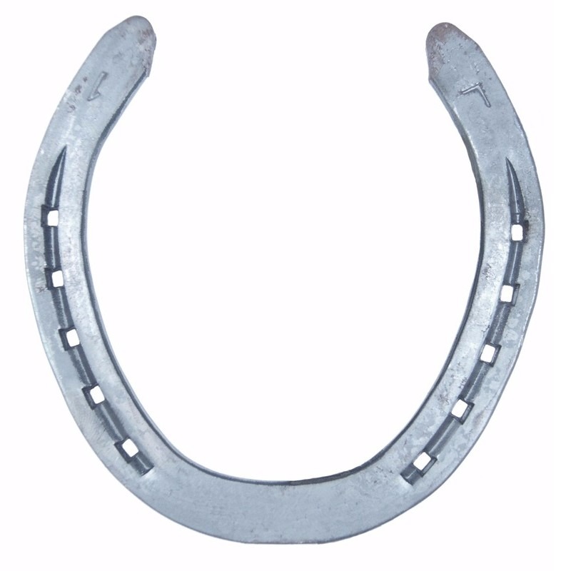 Bruiloft gelukshoefijzer cadeau van metaal 13 cm. -