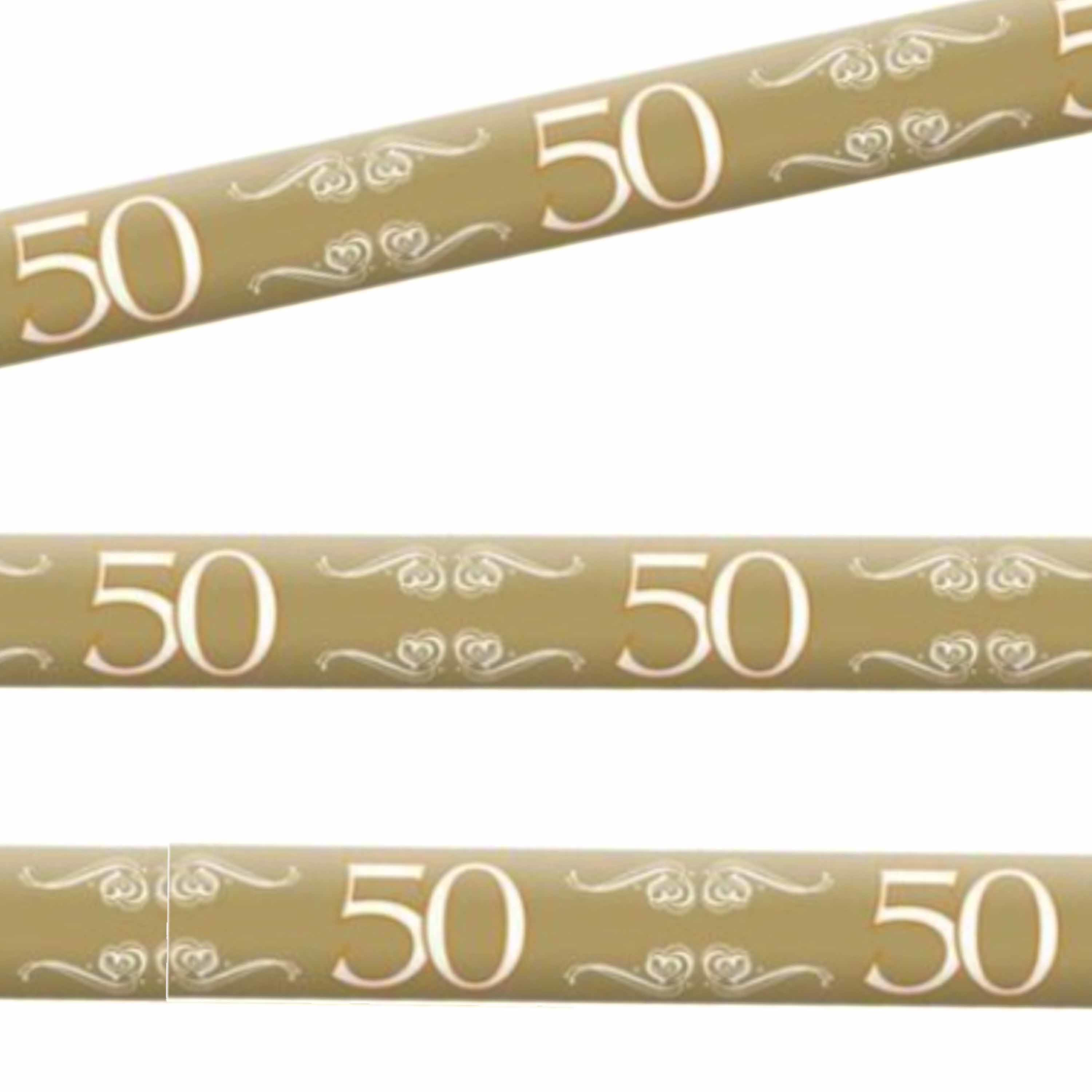 50 jaar gouden jubileum markeerlint versiering -