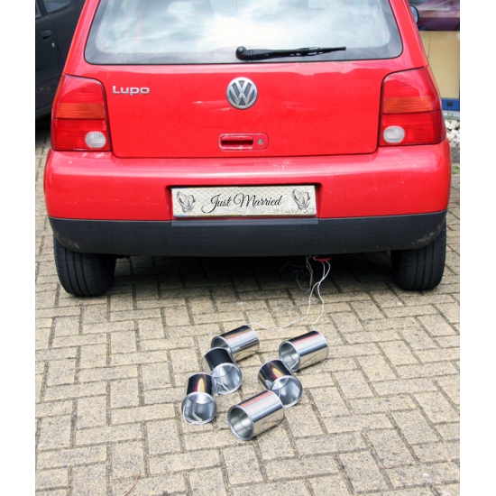 Bruiloft auto blikken -