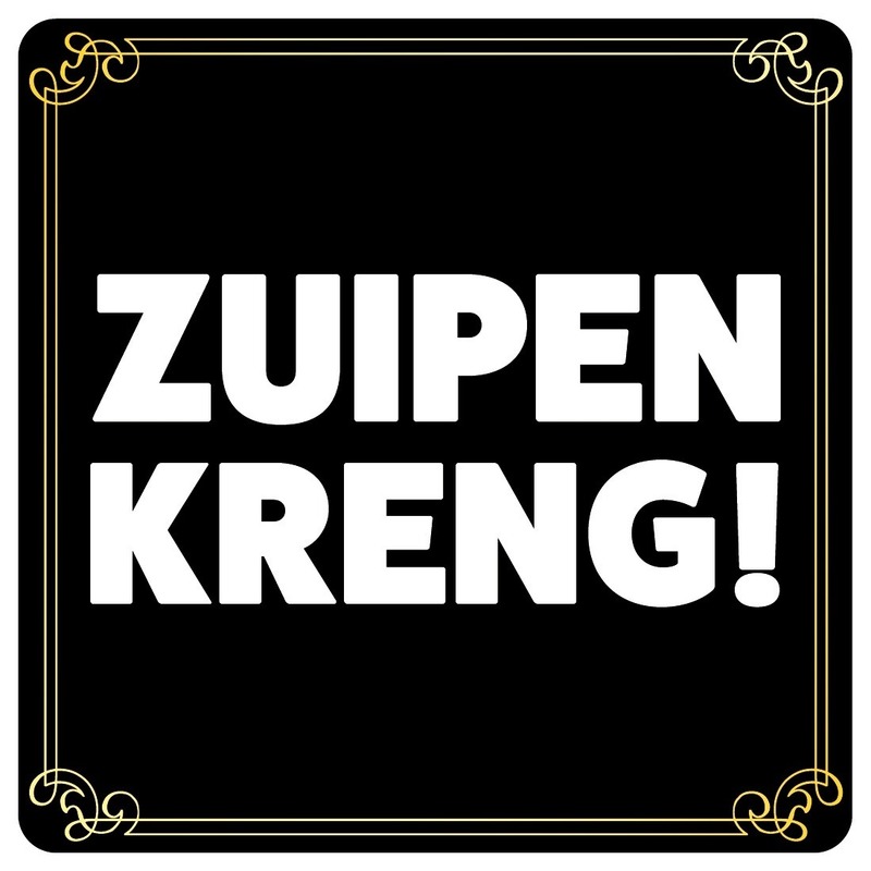 Vrijgezellenfeest bierviltjes Zuipen kreng 10 st -