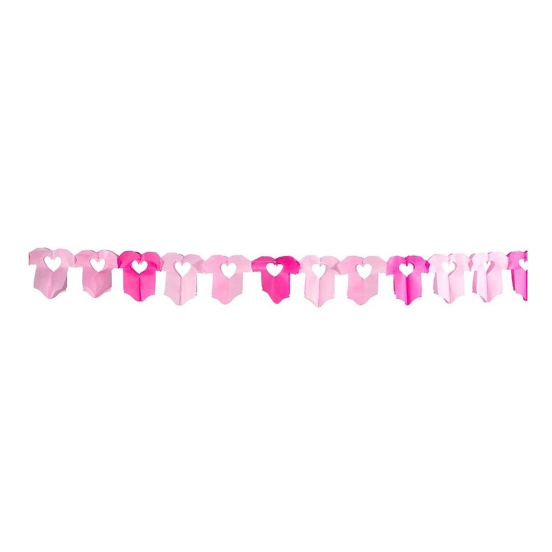 Roze baby slinger met rompertjes - 6m -