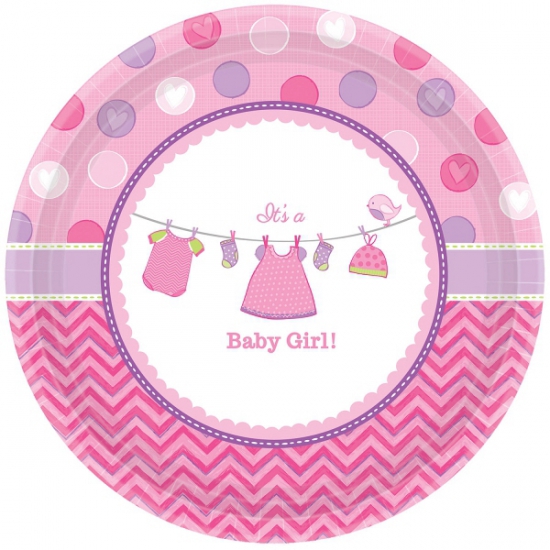 Geboorte meisje bordjes baby girl -