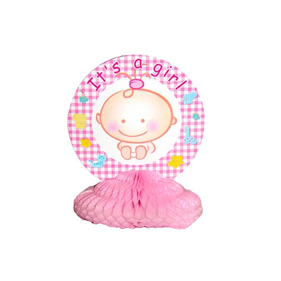 Its a girl geboorte tafelversiering -