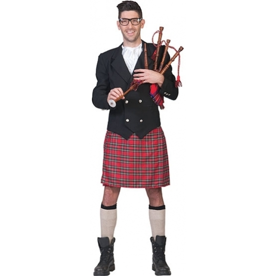 Compleet Schots verkleed kilt kostuum voor heren 48-50 (S/M) -