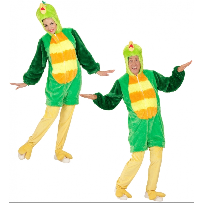 Pluche groene vogel kostuum M/L -