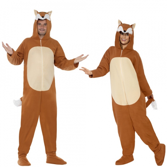 Onesie vos voor volwassenen 42-52 (L) -