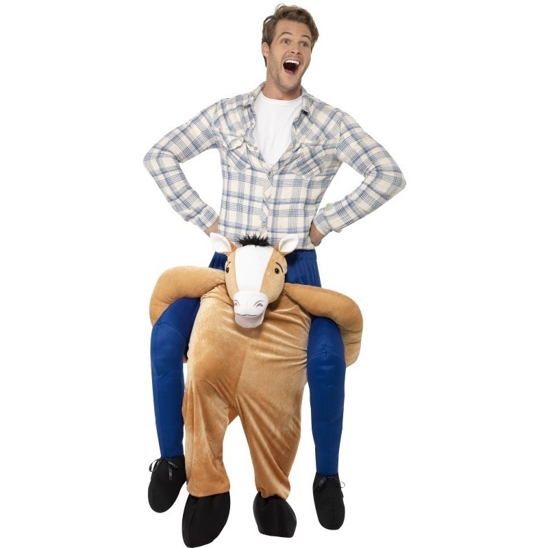 Instap dierenpak kostuum paard voor volwassenen One size -