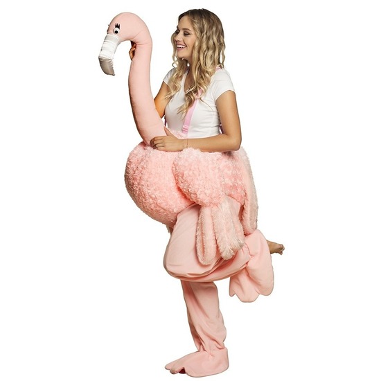 Instap kostuum Flamingo voor volwassenen One size -