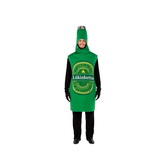 Groen bierfles kostuum Looking Better M/L (T-04) -