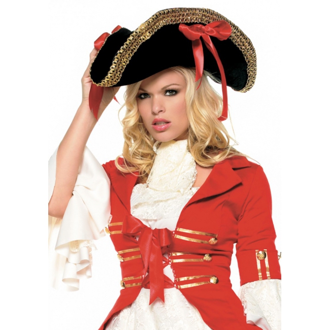 Luxe piraten hoed voor dames -
