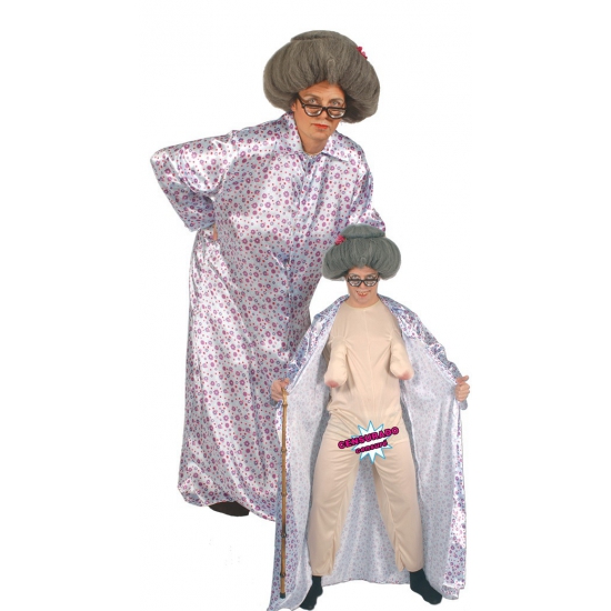 Naakte oma fun kostuum One size -