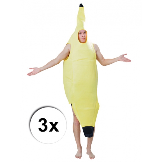 Bananentros set drie kostuums -
