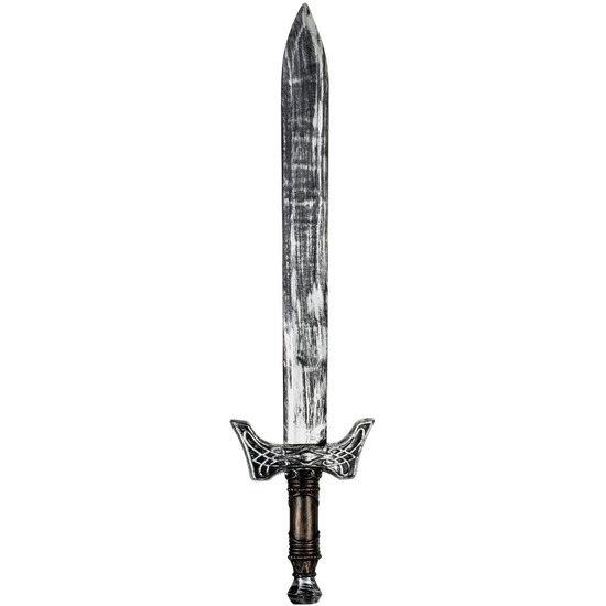 Boland party Ridderzwaard - kunststof - zilver/brons - 68 cm - voor volwassenen -