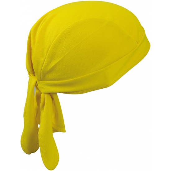 Sport bandana volwassen geel -