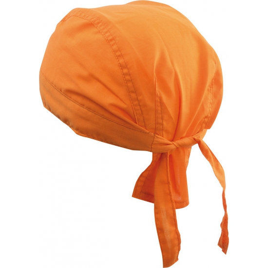 Oranje kleurige bandana uni 1 -