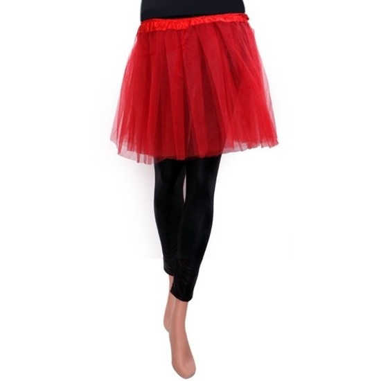 Tule rokje voor meisjes rood One size -