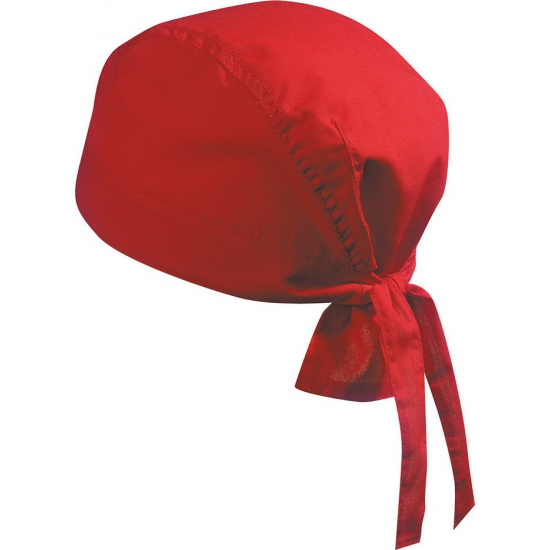 Myrtle Beach Hoofd bandana/zonnepet - 1x - rood - voor volwassenen -