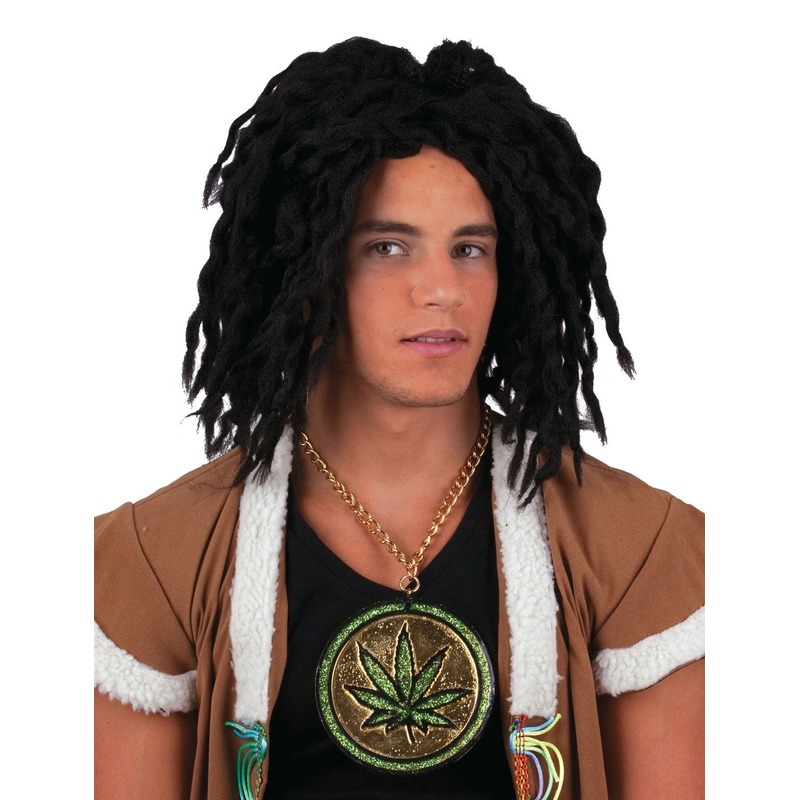 Rasta pruik zwart -