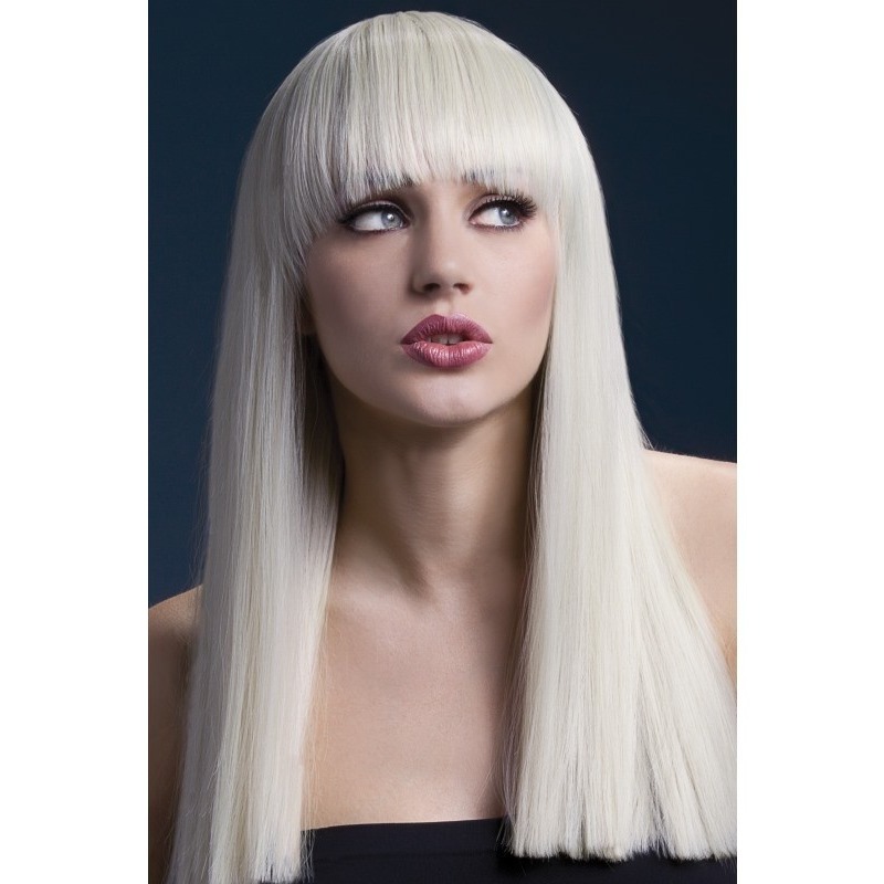 Luxe blonde lange pruik Alexia voor dames -