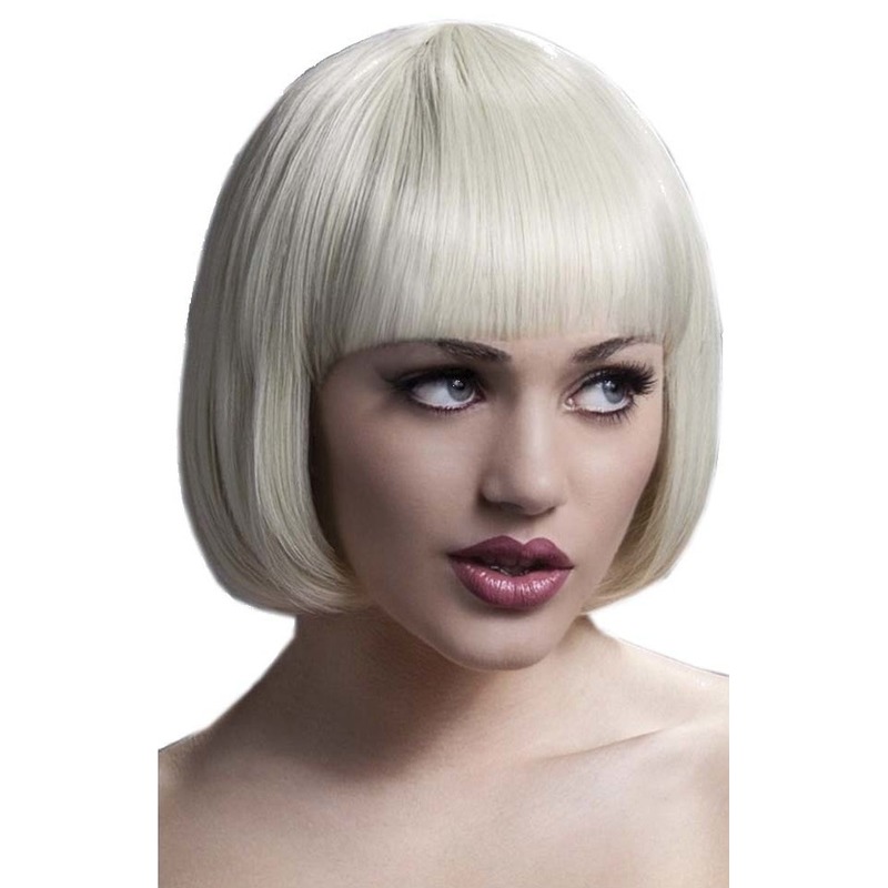 Luxe blonde korte verkleed pruik Lola voor dames -