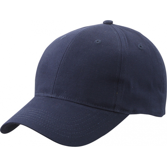 Baseball cap 6-panel navy voor volwassenen -
