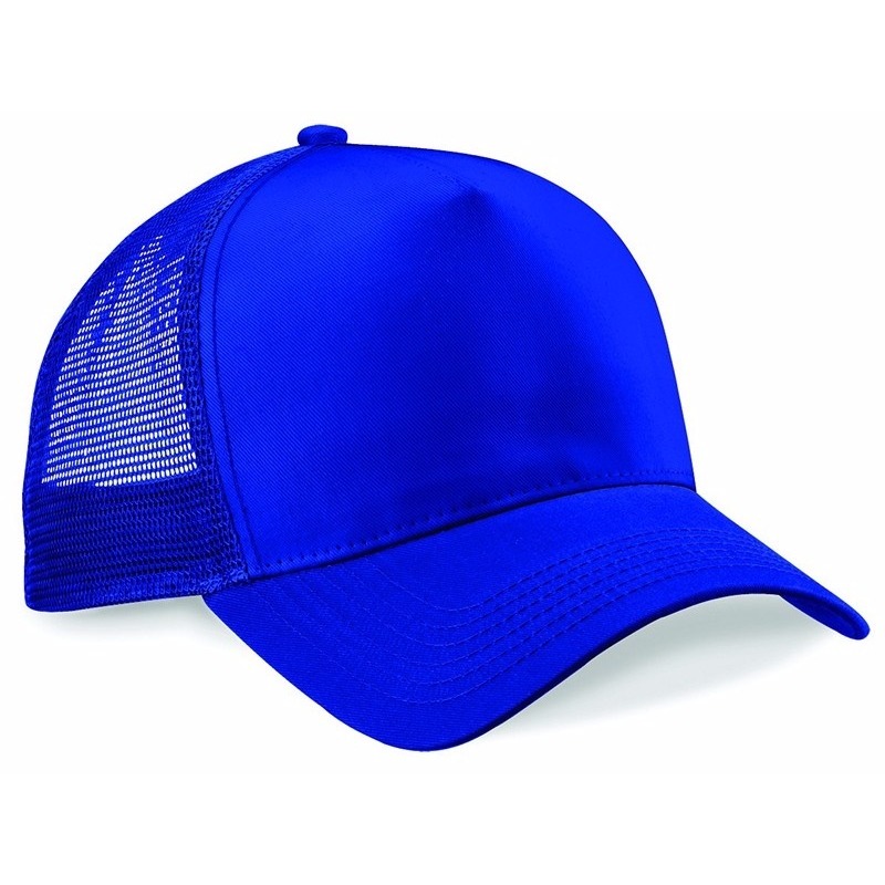 Truckers baseballcap - blauw - volwassenen - voordelige petjes/caps -
