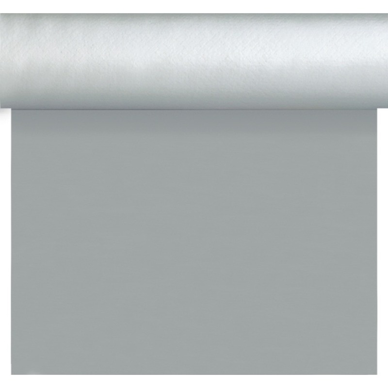 Zilveren tafelloper/placemats - 40 x 480 cm - afknipbaar -