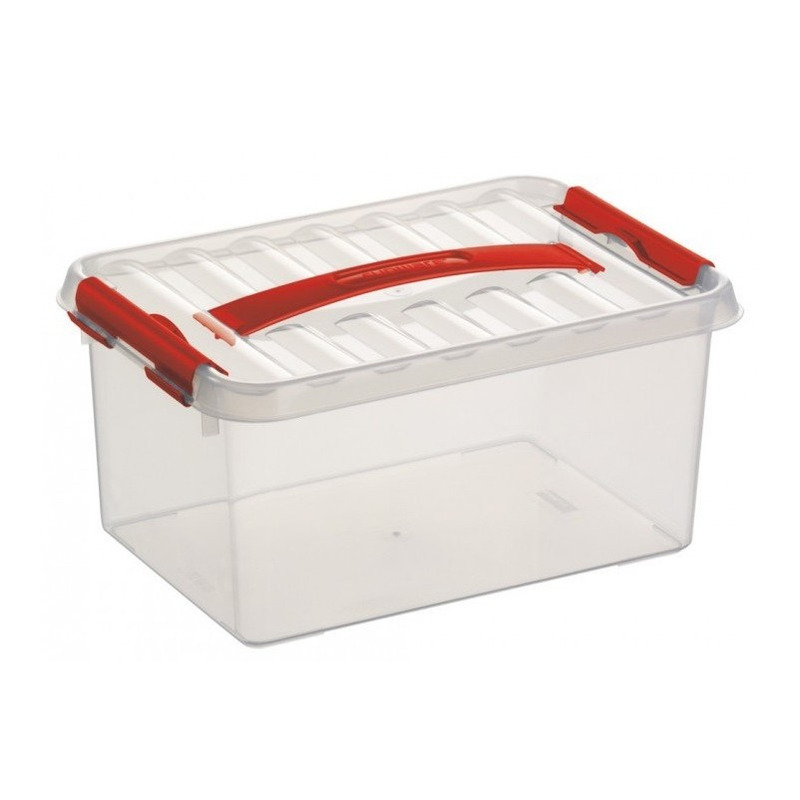 Opberg box/opbergdoos 6 liter 30 x 20 x 14 cm kunststof -