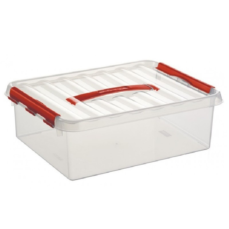 Opberg box/opbergdoos 12 liter 40 x 30 x 14 cm kunststof -