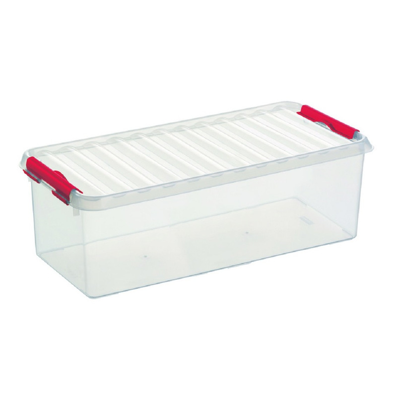 Opberg box/opbergdoos 9,5 liter 48,5 x 19 x 14,7 cm kunststof -