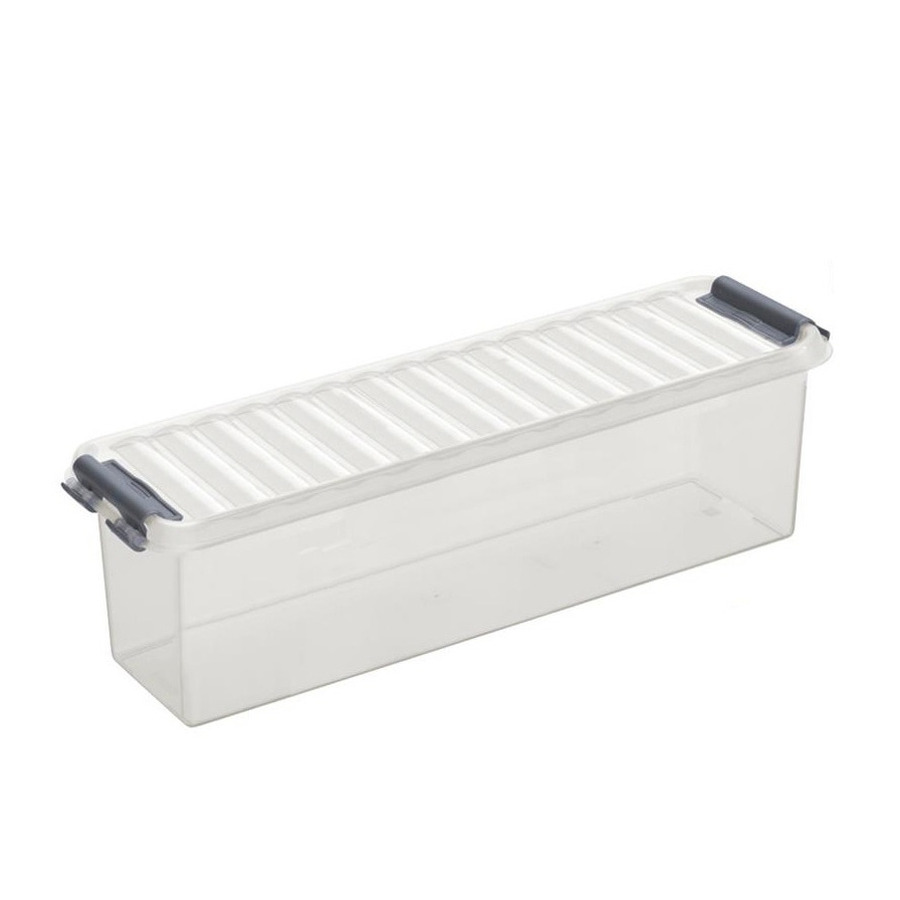 Opberg box/opbergdoos 1,3 liter 27 x 8,4 x 9 cm kunststof -