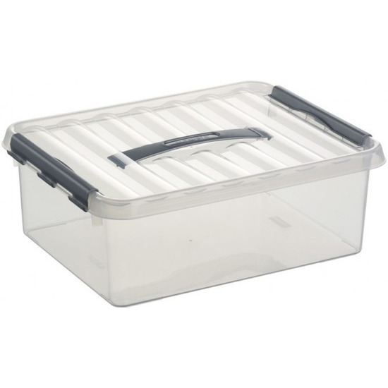 Opberg box/opbergdoos 12 liter 40 x 30 x 14 cm kunststof -