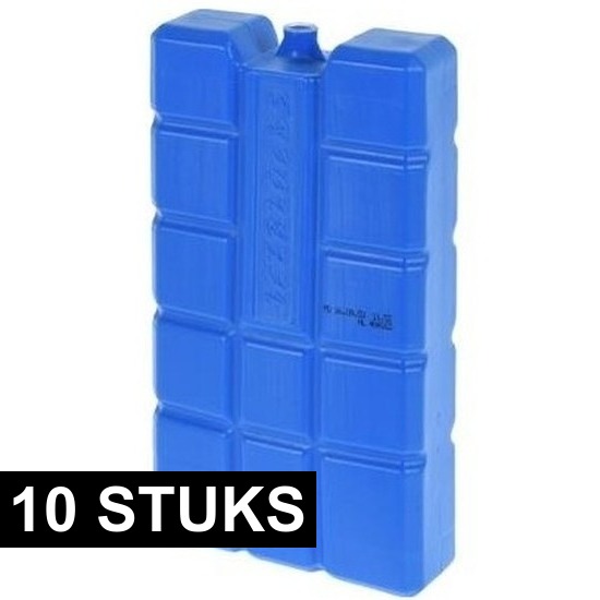 10x Blauwe koelelementen 750 gram -