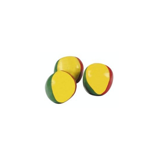 Jongleerballen - 3x stuks - gekleurd - 5 cm - jongleren - spel - ballengooien -