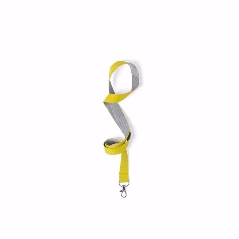 10 keycords geel/grijs 2 x 50 cm -