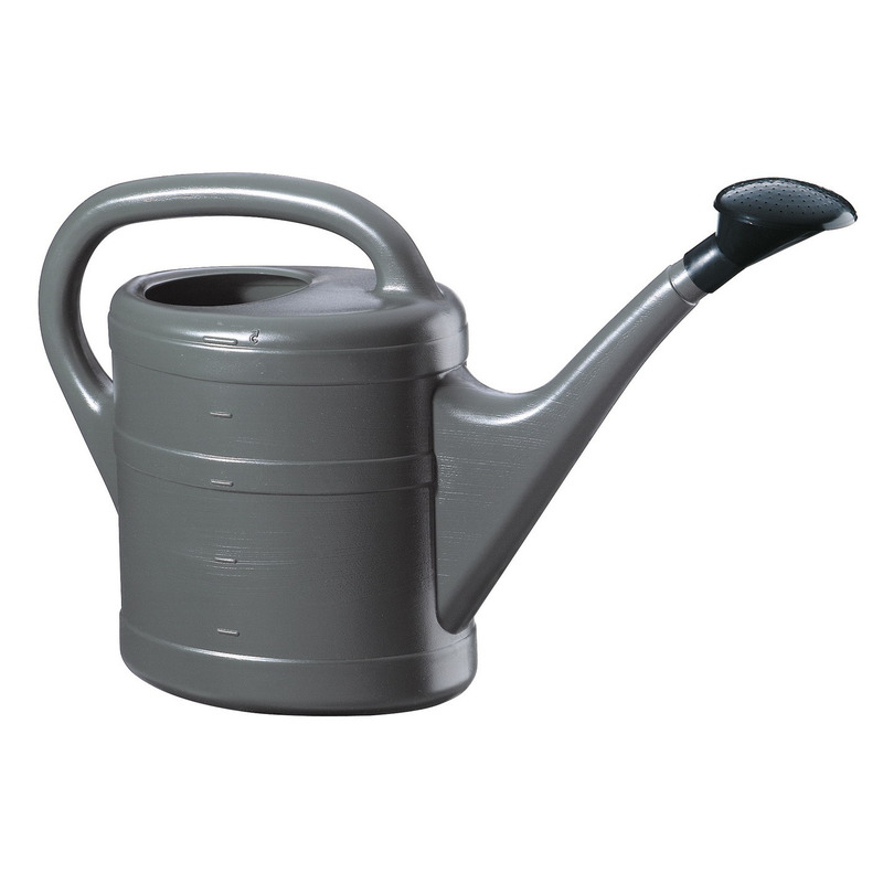 Gieter met broeskop - antraciet - kunststof - 5 liter - 43 cm -