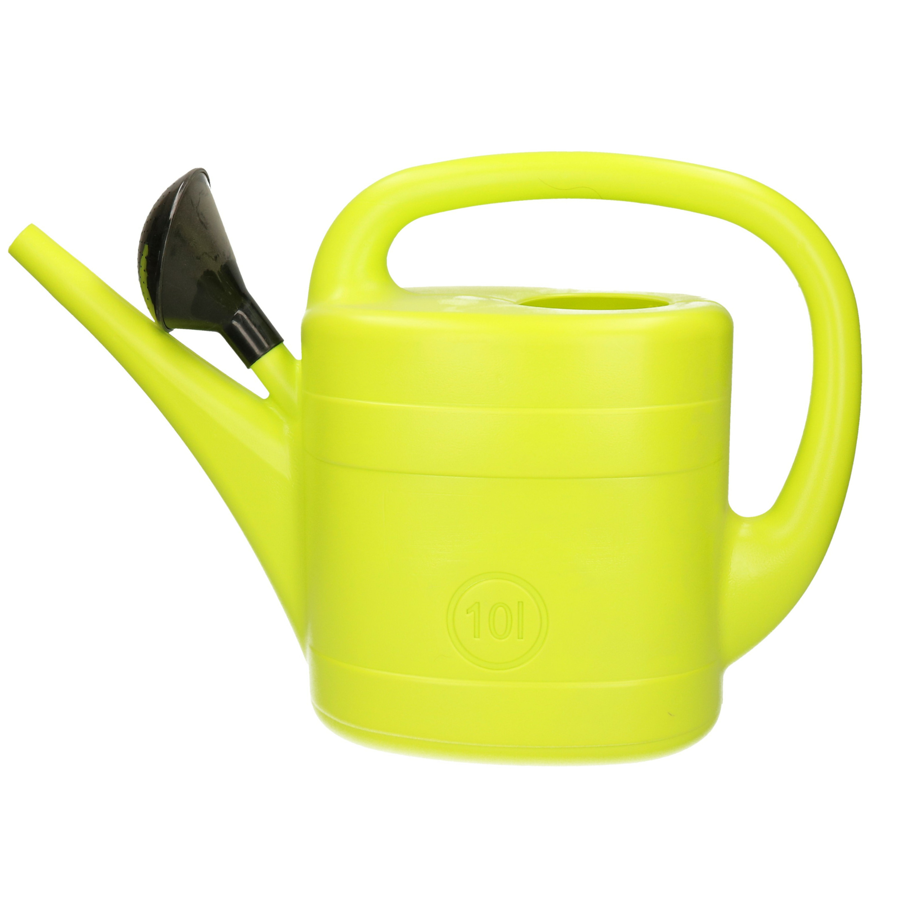 Gieter met broeskop - lime groen - kunststof - 10 liter -