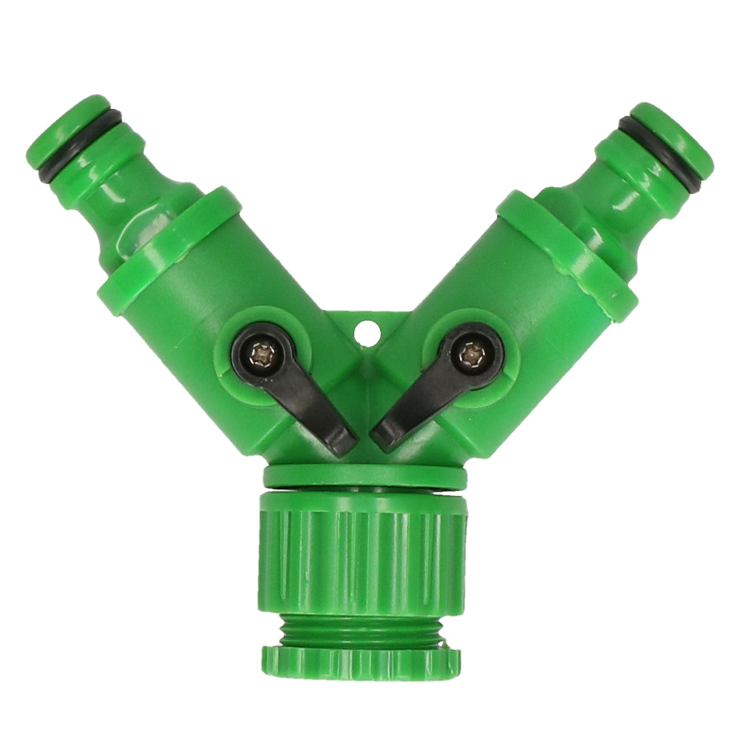 Tuinslang splitter / waterverdeler 2 weg -
