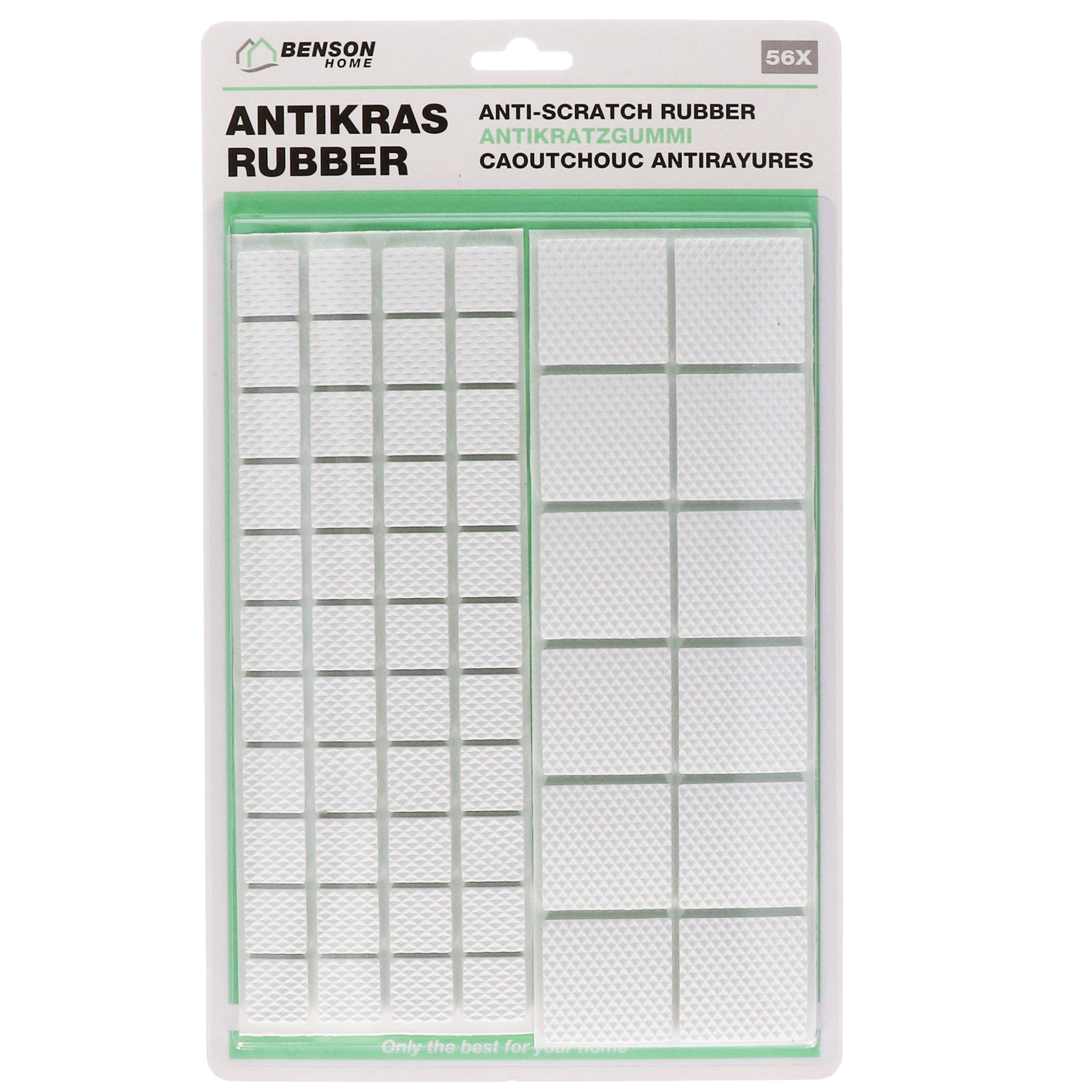 Antikras rubber 56-delig wit -