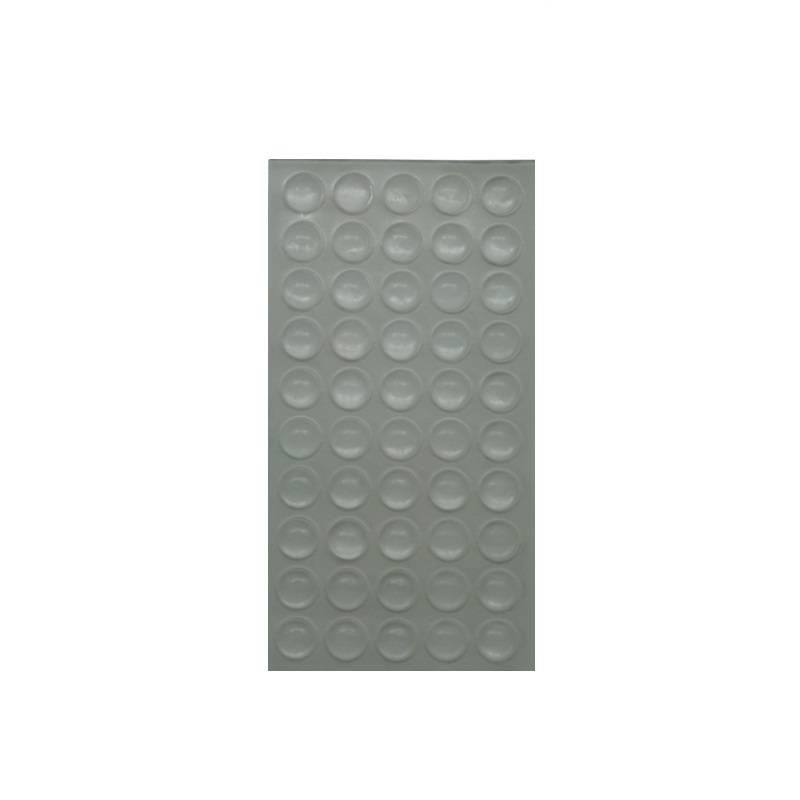 Set van 50 stootdoppen / siliconendruppels / geluidsdempers 10 x 1,5 mm -