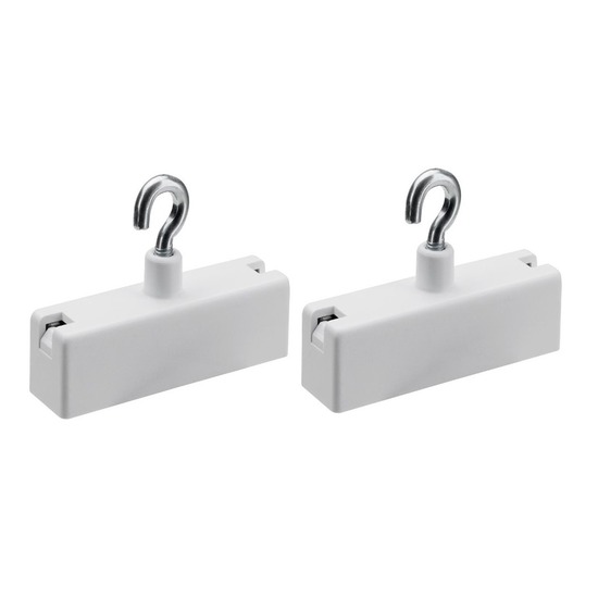 2x Kunststof ophang magneten met haak 5 cm -