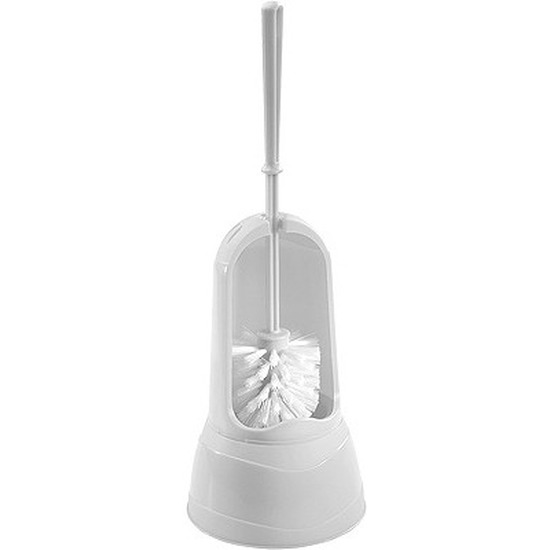 Hega Hogar Toiletborstel - inclusief houder - wit - 37 cm -