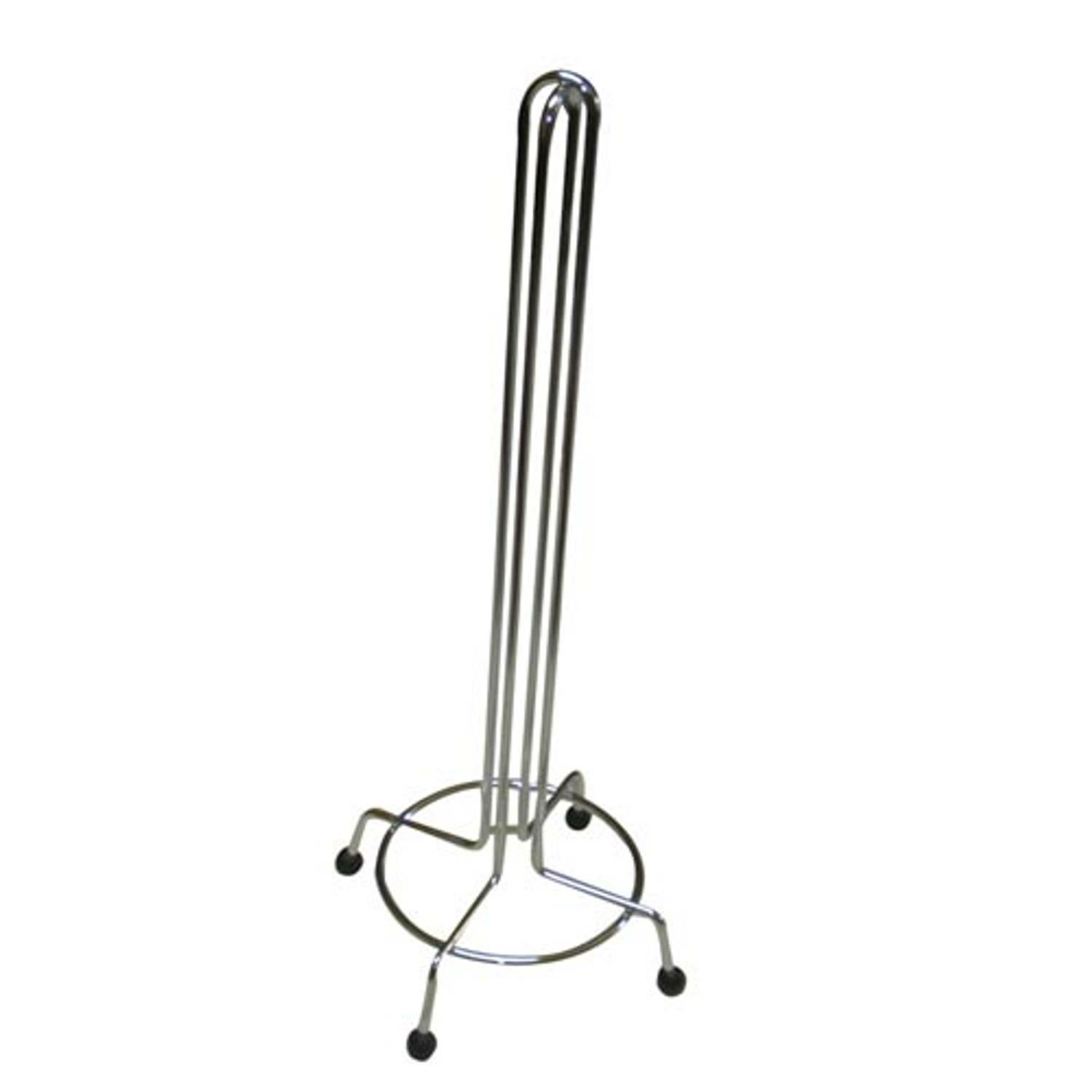 Staande toiletrolhouder zilver 47,5 cm -