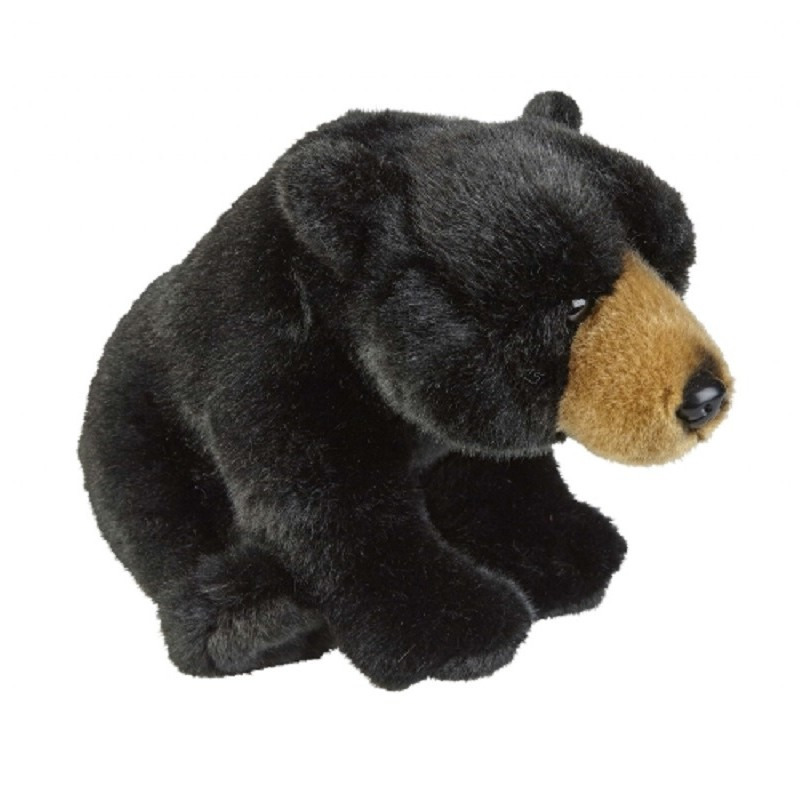 Pluche zwarte beer/beren knuffel 28 cm speelgoed -