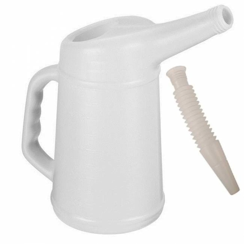 Motorolie/koelvloeistof kan - met schenktuit - 4 liter -