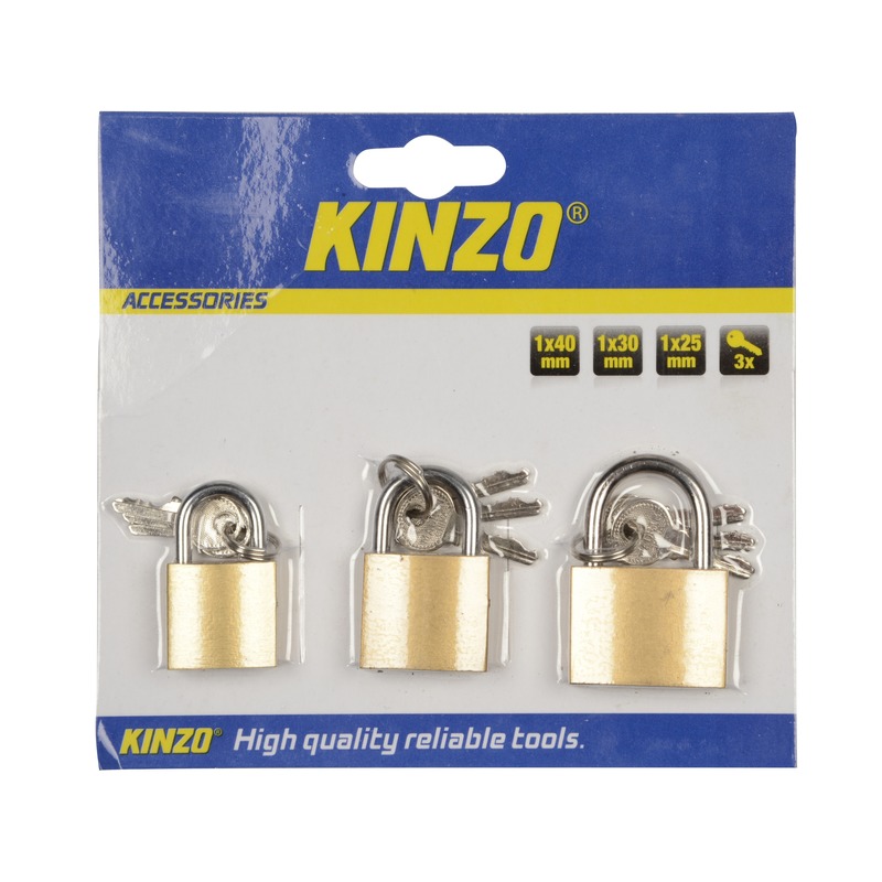 Hangsloten set 3x stuks -