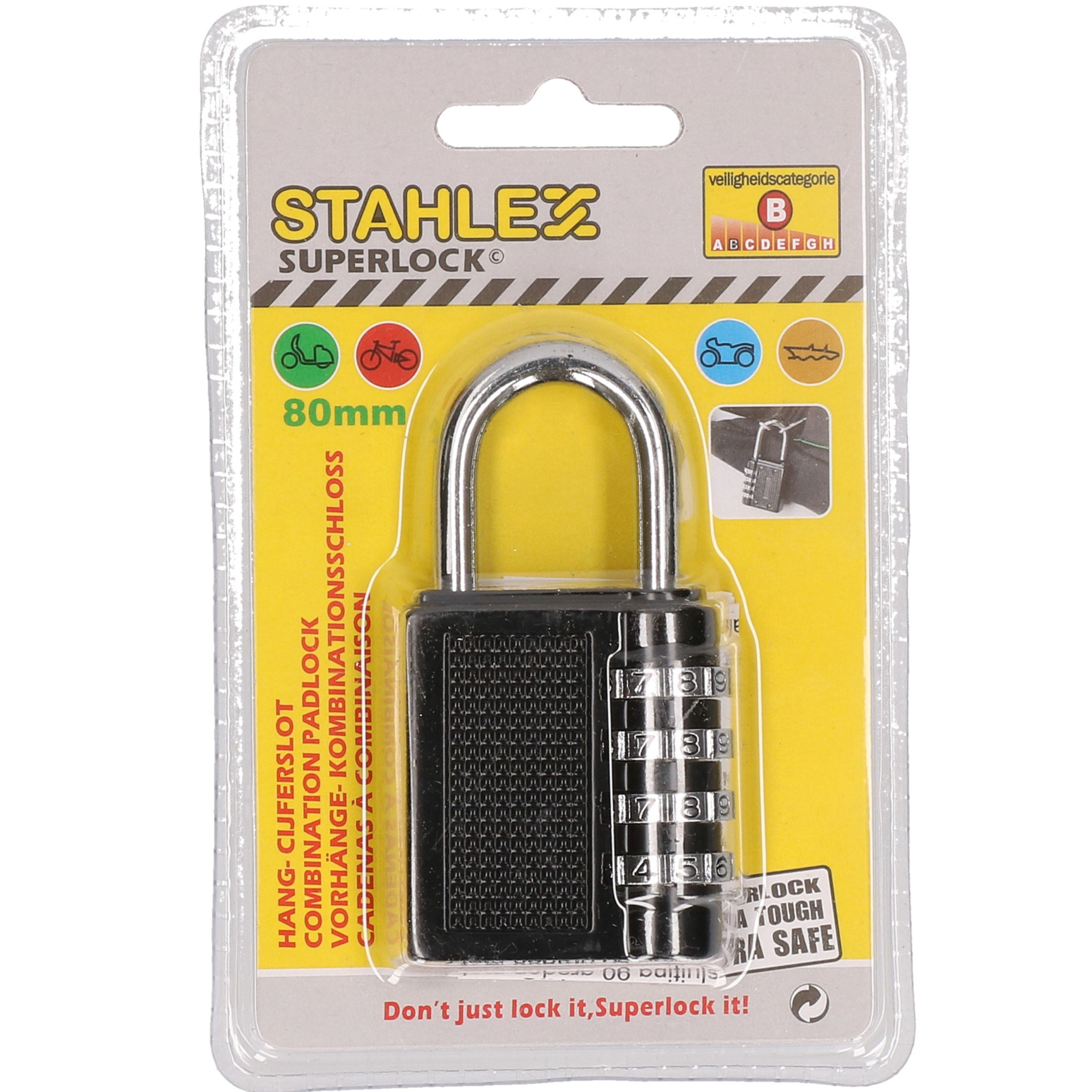 Hangslot / cijferslot 40 mm -